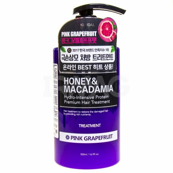 Безсульфатный кондиционер для волос "Kundal Honey & Macadamia Hair Treatment" Сочный Грейпфрут (PINK GRAPEFRUIT) - 500мл Безсульфатный кондиционер для волос "Kundal Honey & Macadamia Hair Treatment" Сочный Грейпфрут (PINK GRAPEFRUIT) - 500мл