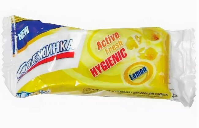 Запасной блок WC "Свежинка" лимон 30 гр. Запасной блок WC "Свежинка" лимон 30 гр.