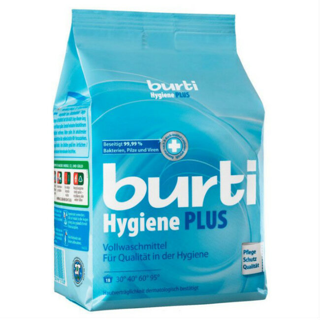 BURTI Hygiene PLUS концентрат Порошок для стирки белья 1,1 кг BURTI Hygiene PLUS концентрат Порошок для стирки белья 1,1 кг