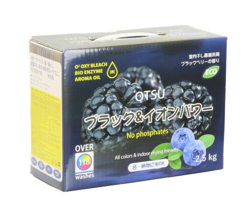 OTSU Концентрированный стиральный порошок с ароматом "Фруктово-ягодный"  короб 2,5 кг (аналог 12кг) На основе растительных компонентов