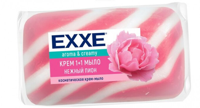 Крем мыло EXXE 1+1 "Нежный пион" 80г Крем мыло EXXE 1+1 "Нежный пион" 80г