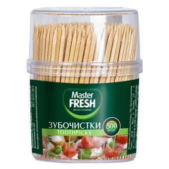 Master FRESH зубочистки 500шт пластиковая банка 