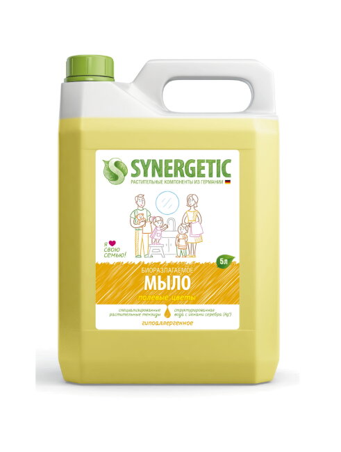 Synergetic биоразлагаемое жидкое мыло Полевые цветы 5л Synergetic биоразлагаемое жидкое мыло Полевые цветы 5л