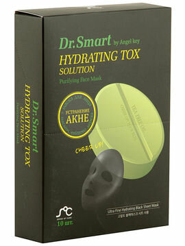 Тканевая маска для проблемной кожи лица с маслом чайного дерева«Dr. Smart by Angel Key» 10шт Тканевая маска для проблемной кожи лица с маслом чайного дерева«Dr. Smart by Angel Key» 10шт
