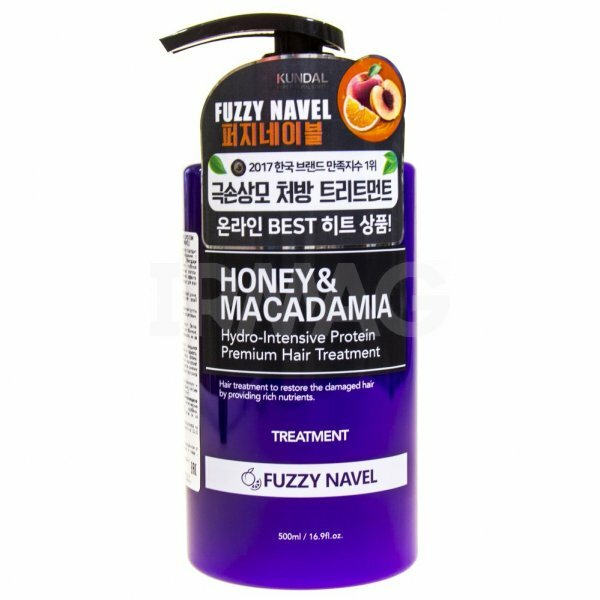 Безсульфатный кондиционер для волос  "Kundal Honey & Macadamia Hair Treatment" Мультифрукт (FUZZY NAVEL) - 500мл