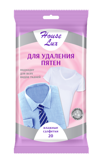 House Lux №20 влажные салфетки для удаления пятен