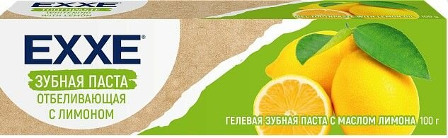 EXXE Зубная паста Отбеливающая с Лимоном, 100г EXXE Зубная паста Отбеливающая с Лимоном, 100г