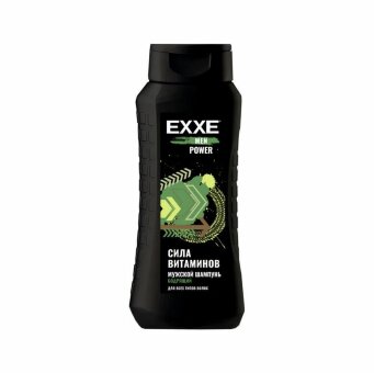 EXXE MEN Мужской шампунь "Бодрящий" POWER, 400 мл