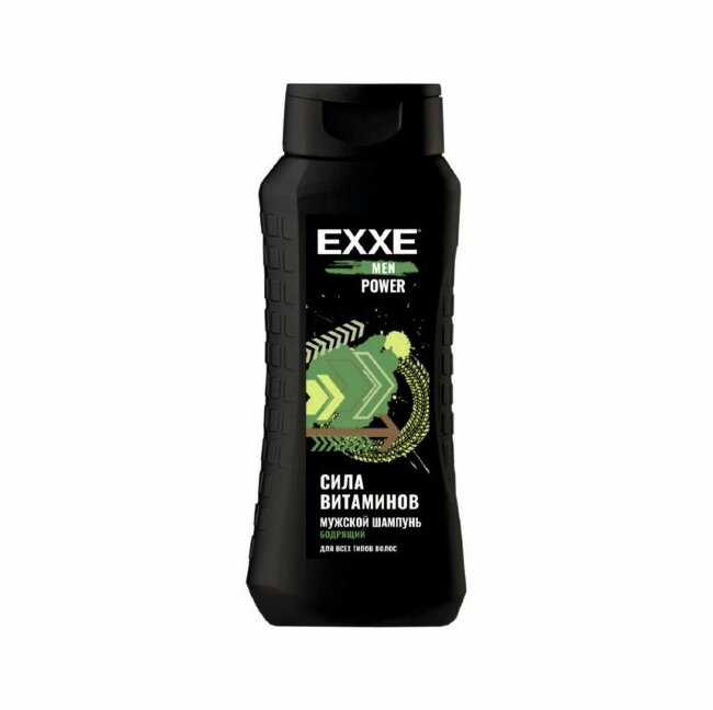 EXXE MEN Мужской шампунь "Бодрящий" POWER, 400 мл