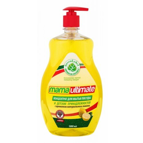 Mama Ultimate ЛИМОН Концентрат д/мытья посуды, 1000мл (флакон) Mama Ultimate ЛИМОН Концентрат д/мытья посуды, 1000мл (флакон)