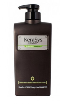 KeraSys Мужской шампунь для волос Homme Scalp Care для лечения кожи головы 550 г