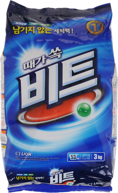 Концентрированный стиральный порошок для ручной, автомат.стирки для всех видов тканей «Beat", 3 кг (1 место в Кореи) Концентрированный стиральный порошок для ручной, автомат.стирки для всех видов тканей «Beat", 3 кг (1 место в Кореи)