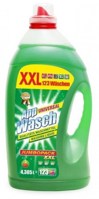 AppWasch Universal гель для стирки 4,305л (120 стирок) AppWasch Universal гель для стирки 4,305л (120 стирок)