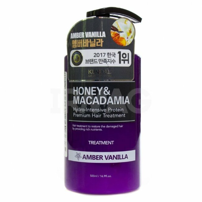 Безсульфатный кондиционер для волос "Kundal Honey & Macadamia Hair Treatment" Янтарная Ваниль (AMBER VANILLA) - 500мл Безсульфатный кондиционер для волос "Kundal Honey & Macadamia Hair Treatment" Янтарная Ваниль (AMBER VANILLA) - 500мл