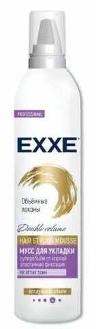 EXXE мусс для укладки волос Объемные локаны 250мл                           