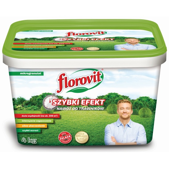 Florovit гранулированный быстрого действия для газонов 4 кг