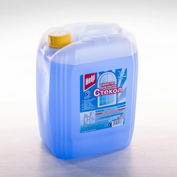 Средство для мытья стекол "Help" Свежий озон 5 л