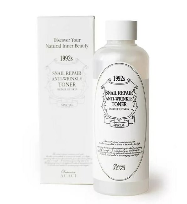 Антивозрастной тоник против морщин с улиточным экстрактом "Acaci", 200 мл. Антивозрастной тоник против морщин с улиточным экстрактом "Acaci", 200 мл.