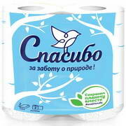 Plushe Спасибо туалетная бумага 4 рулона 2 слоя 12,5м
