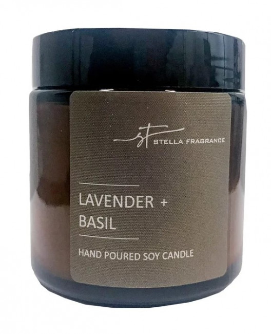 Stella Fragrance соевые свечи ручной работы лаванда и базилик 90г Stella Fragrance соевые свечи ручной работы лаванда и базилик 90г