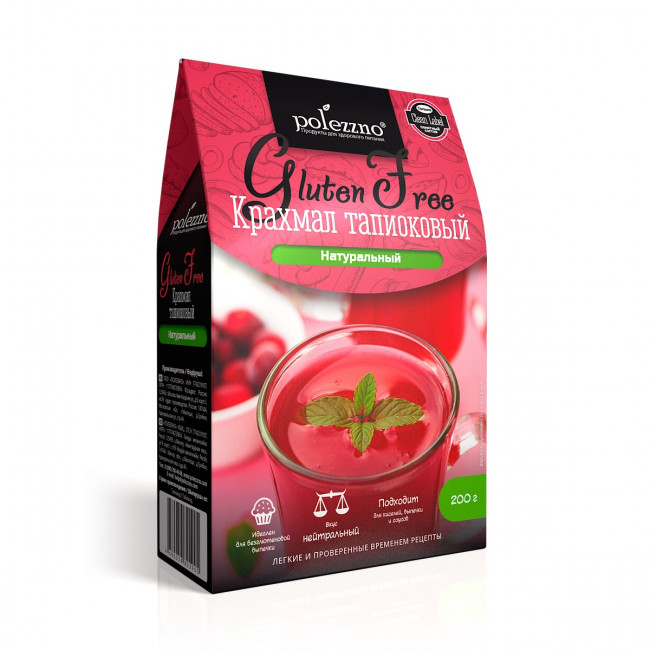 POLEZZNO КРАХМАЛ ТАПИОКОВЫЙ натуральный, 200 г