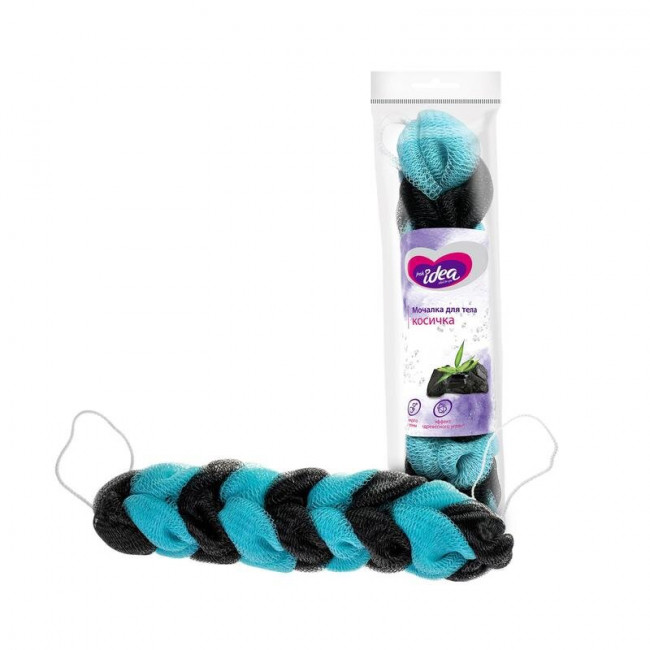 Fresh idea мочалка для тела КОСИЧКА (УВЕЛИЧЕННЫЙ РАЗМЕР И ВЕС, нейлоновая сетка, С РУЧКАМИ), 1шт Fresh idea мочалка для тела КОСИЧКА (УВЕЛИЧЕННЫЙ РАЗМЕР И ВЕС, нейлоновая сетка, С РУЧКАМИ), 1шт