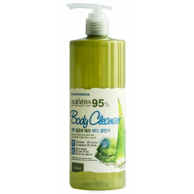 Очищающий гель для мытья тела "White Organia" с соком листьев алоэ, моркови и тыквы 500 мл Очищающий гель для мытья тела "White Organia" с соком листьев алоэ, моркови и тыквы 500 мл