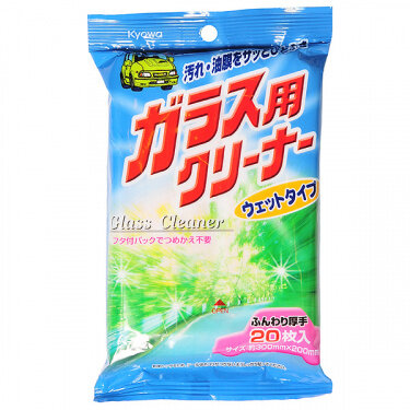 Салфетки влажные для стекол и фар автомобиля, 20 шт Салфетки влажные для стекол и фар автомобиля, 20 шт