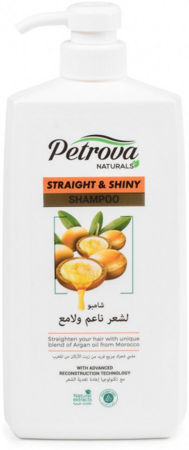 PETROVA NATURALS» Натуральный шампунь для объема и блеска «ПОСЛУШНЫЕ И СИЯЮЩИЕ» с маслом арганы 600мл