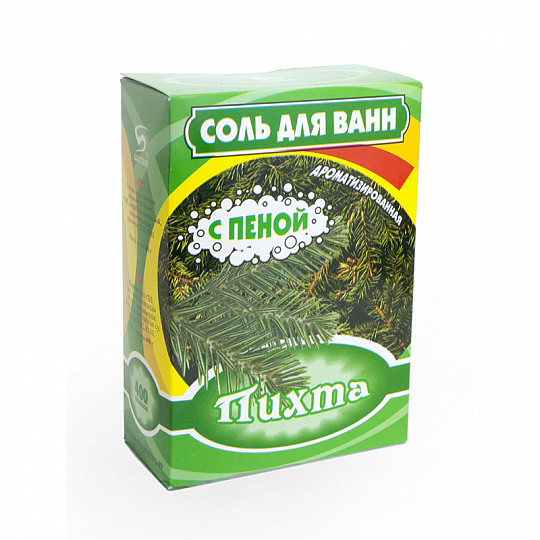 Соль для ванн с пеной Пихта пачка 400г Соль для ванн с пеной Пихта пачка 400г