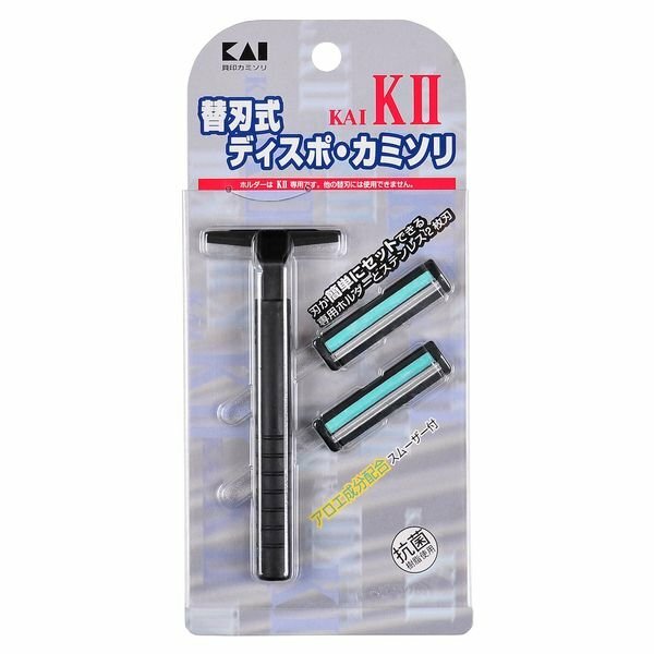 Бритвенный станок KAI-KA2 с 2-мя лезвиями Бритвенный станок KAI-KA2 с 2-мя лезвиями