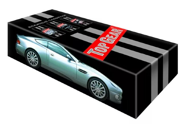 Top Gear  №30*3  набор влажных салфеток для автомобиля (ПЭТ)