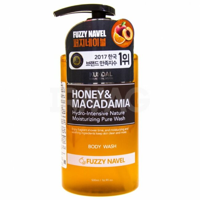 Гель для душа "Kundal Honey & Macadamia Body Wash" Мультифрукт (FUZZY NAVEL) - 500мл Гель для душа "Kundal Honey & Macadamia Body Wash" Мультифрукт (FUZZY NAVEL) - 500мл