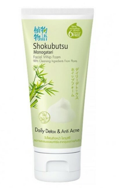 LION Thailand Shokubutsu Пенка-детокс для умывания с бамбуком, 100 г LION Thailand Shokubutsu Пенка-детокс для умывания с бамбуком, 100 г
