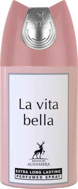 ALHAMBRA парфюм-дезодорант LA VITA BELLA 250мл. жен. ALHAMBRA парфюм-дезодорант LA VITA BELLA 250мл. жен.