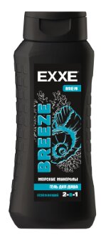 EXXE MEN Мужской гель для душа 2в1 Морские минералы BREEZE, 400мл	