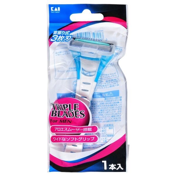 Бритвенный станок KAI с 3-мя лезвиями (для мужчин) Бритвенный станок KAI с 3-мя лезвиями (для мужчин)