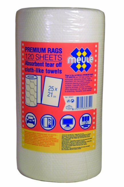 Тряпки универсальные в рулонах PREMIUM RAGS 120 шт.(25Х21)