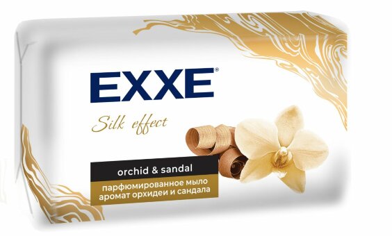 EXXE парфюмированное мыло аромат орхидеи и сандала (silk effect), 140г