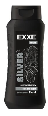 EXXE мужской гель для душа 2в1 SILVER, Экстрасвежесть 400мл 	