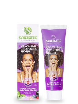 Synergetic Зубная паста Для чувствительных зубов и десен, 100г Synergetic Зубная паста Для чувствительных зубов и десен, 100г