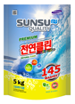 Sunsu-Q бесфосфатный универсальный концентрированный порошок для стирки цветного белья, 5 кг (аналог 25кг)