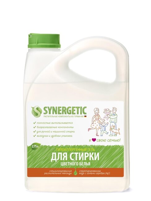 Synergetic средство для стирки Цветного 2,75л Synergetic средство для стирки Цветного 2,75л