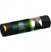 Master FRESH Пакеты для мусора с завязками ЧЕРНЫЕ 35л 15шт 12мкм