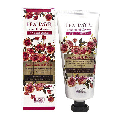 BEAUMYR Ультра-увлажняющий крем для рук с розой 100мл BEAUMYR Ультра-увлажняющий крем для рук с розой 100мл