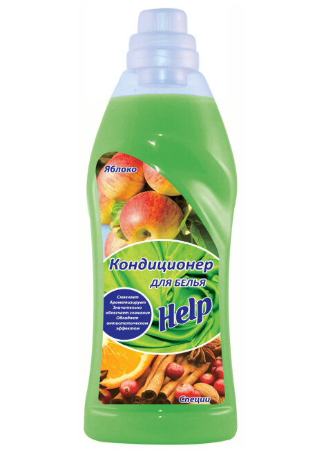 Кондиционер для белья "Help" Яблоко и специи 1,0 л СТД