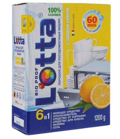 LOTTA Порошок для ПММ 6 in 1 1,2кг LOTTA Порошок для ПММ 6 in 1 1,2кг