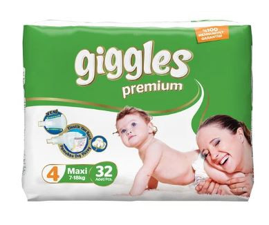 Подгузники GIGGLES (Турция) Maxi (7-18 кг.) 60*4 Подгузники GIGGLES (Турция) Maxi (7-18 кг.) 60*4