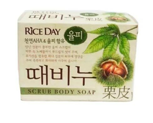 Мыло туалетное с эффектом скраба - Каштан и мёд "Riceday" 100 г Мыло туалетное с эффектом скраба - Каштан и мёд "Riceday" 100 г