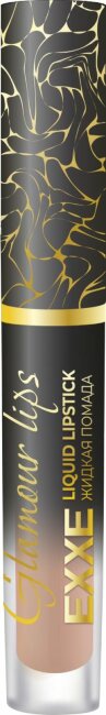 EXXE Жидкая губная помада Glamour lips 01 «Шёлковый бежевый» (3мл)